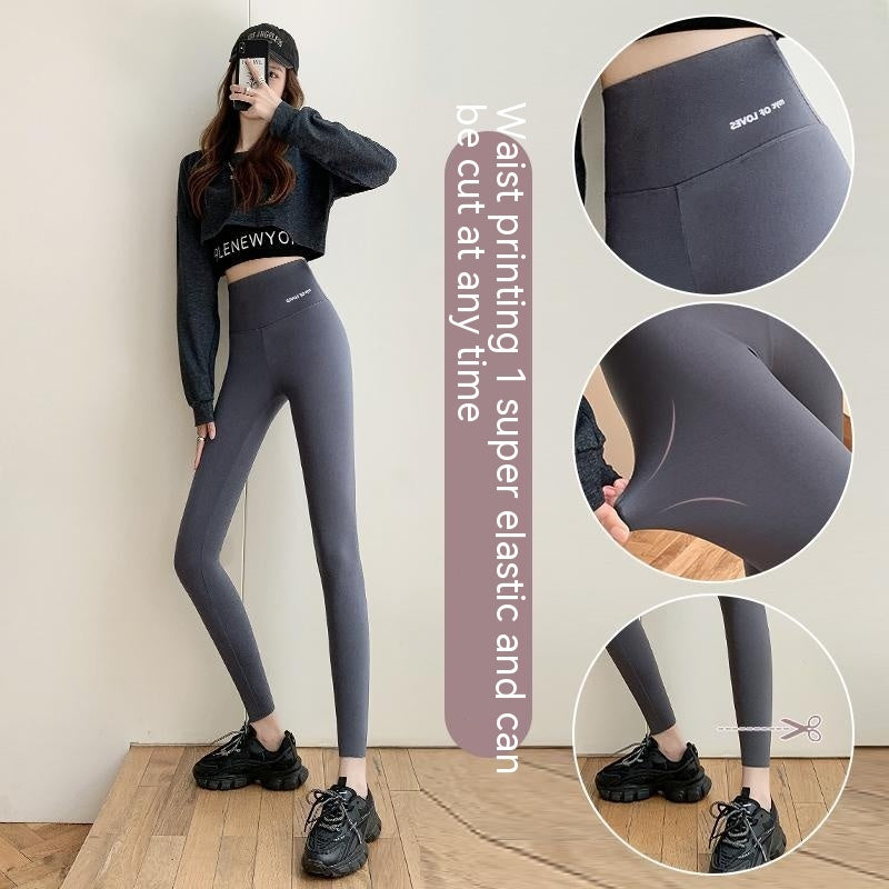 Cloud Feeling Thin Velvet Shark Pants Autumn And Winter Fleece-lined Thick Leggings