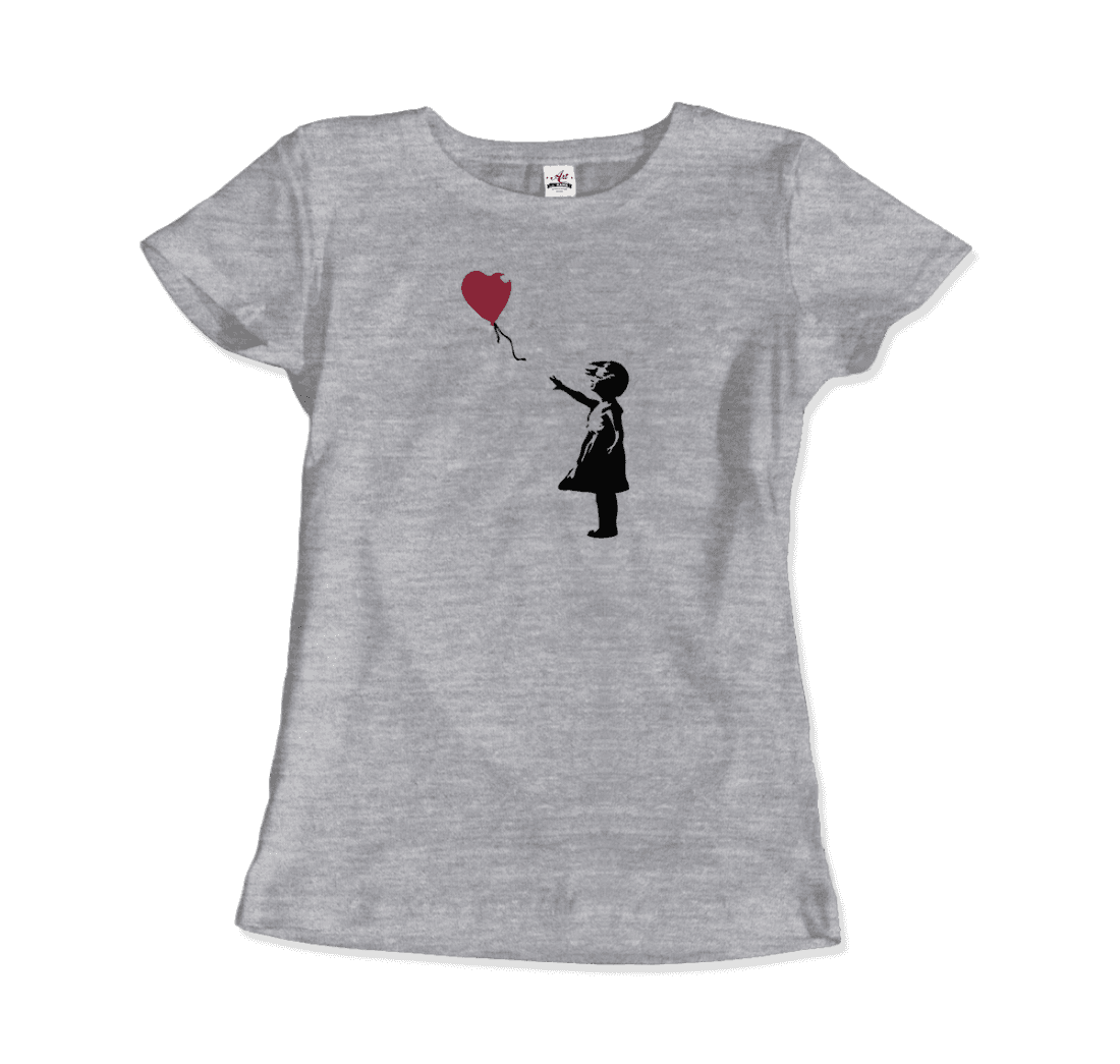 Banksy the Girl With a Red Balloon Artwork T-Shirt