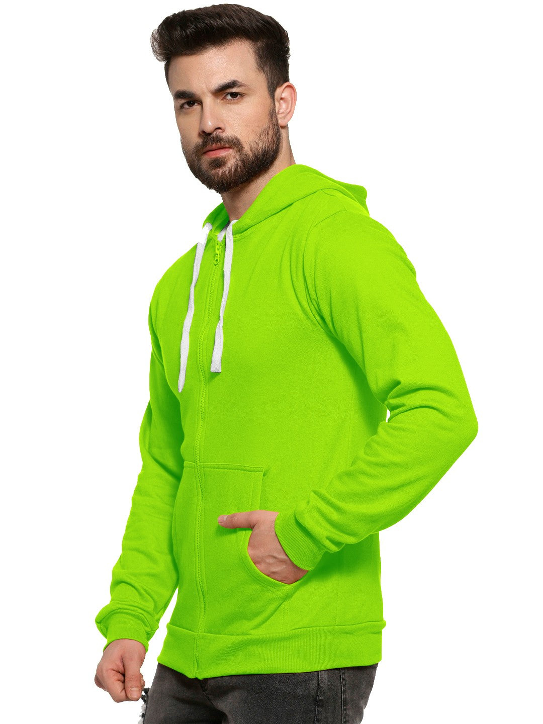 Nion Colour Premium Zip Hoodie For Men