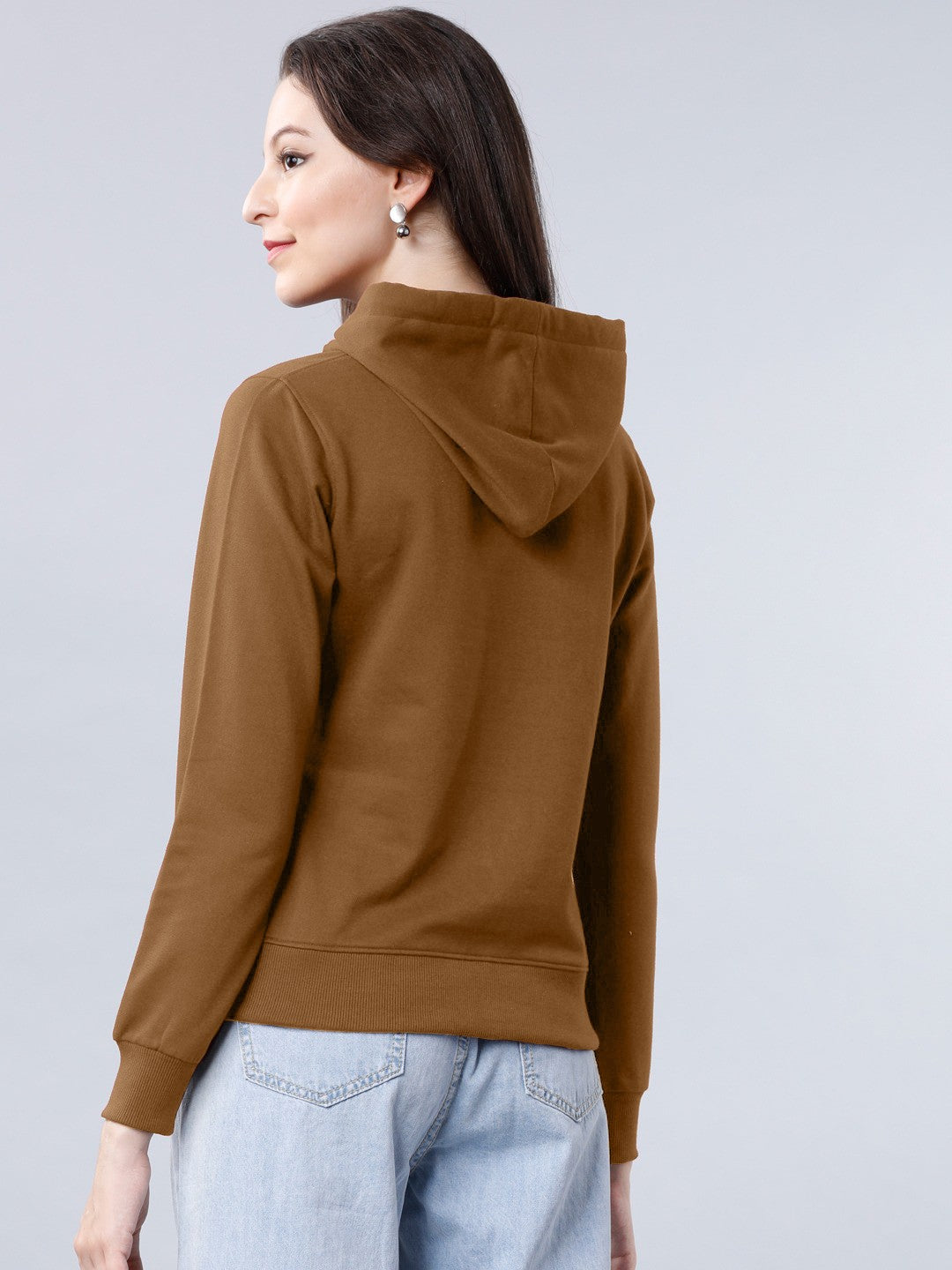 Brown Colour High Quality Premium Hoodie For Women's