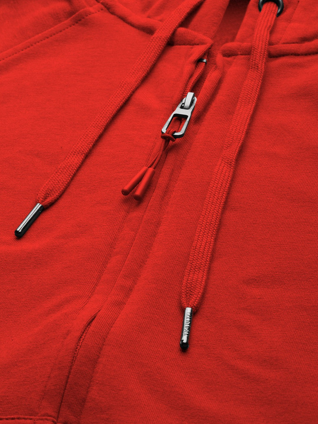 Red Colour Premium Zip Hoodie For Women's