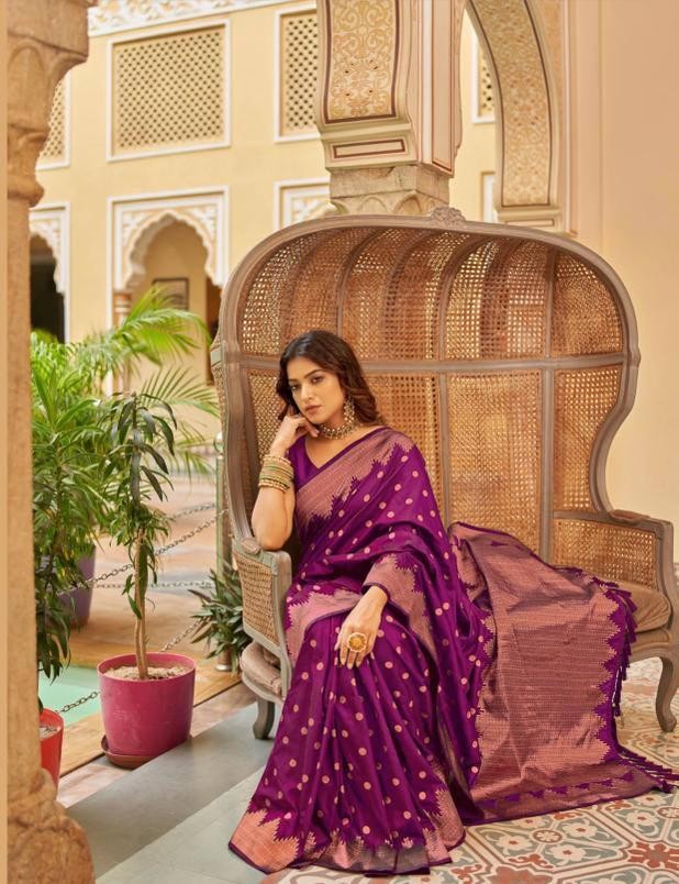 Beautiful Rich Pallu Saree With Jacquard Work For Women