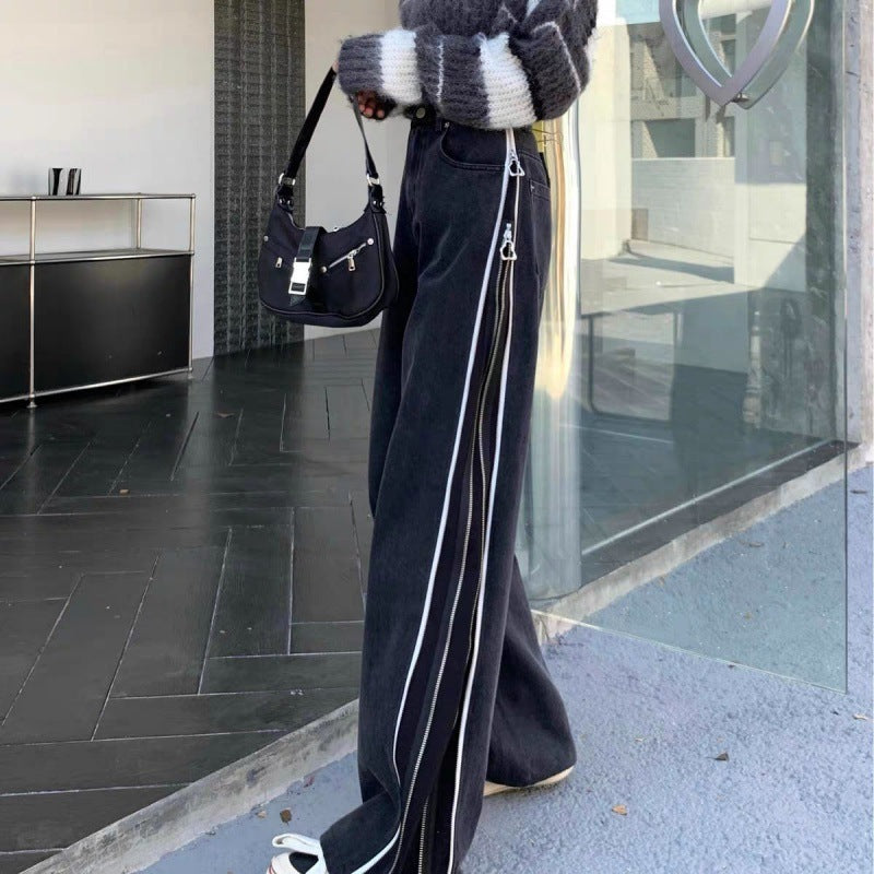 Slimming And Straight Wide Leg Pants Trousers