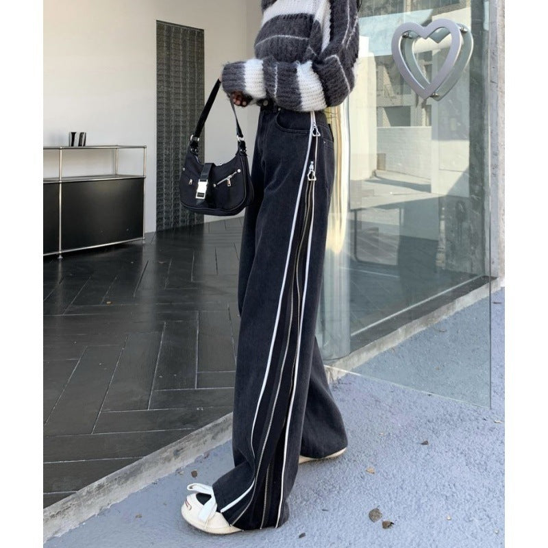 Slimming And Straight Wide Leg Pants Trousers