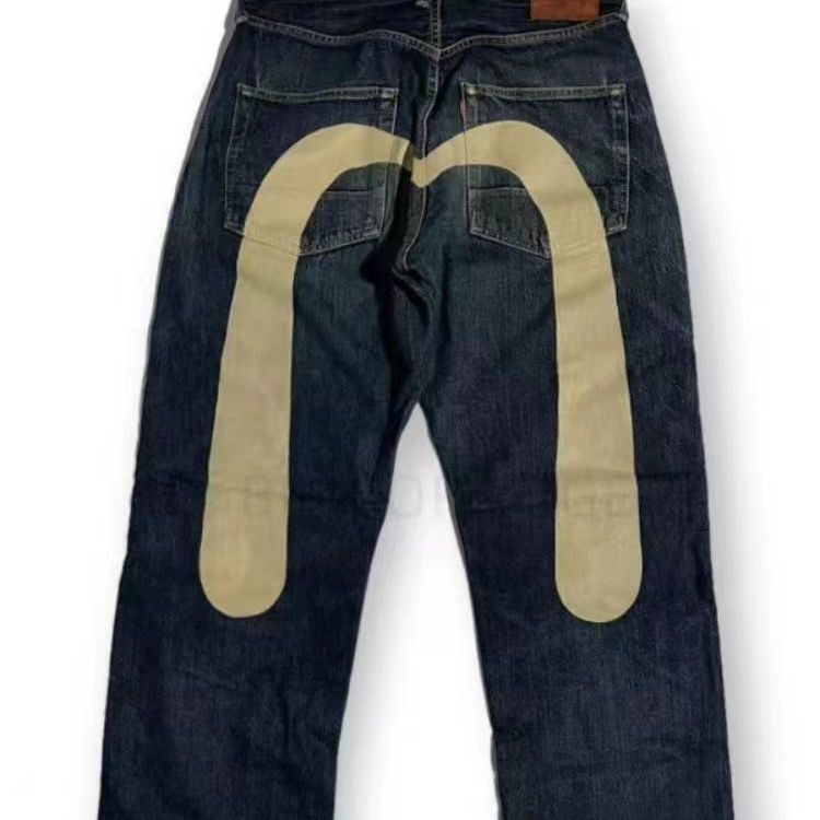 Classic Printing Men's And Women's Loose Trousers Jeans