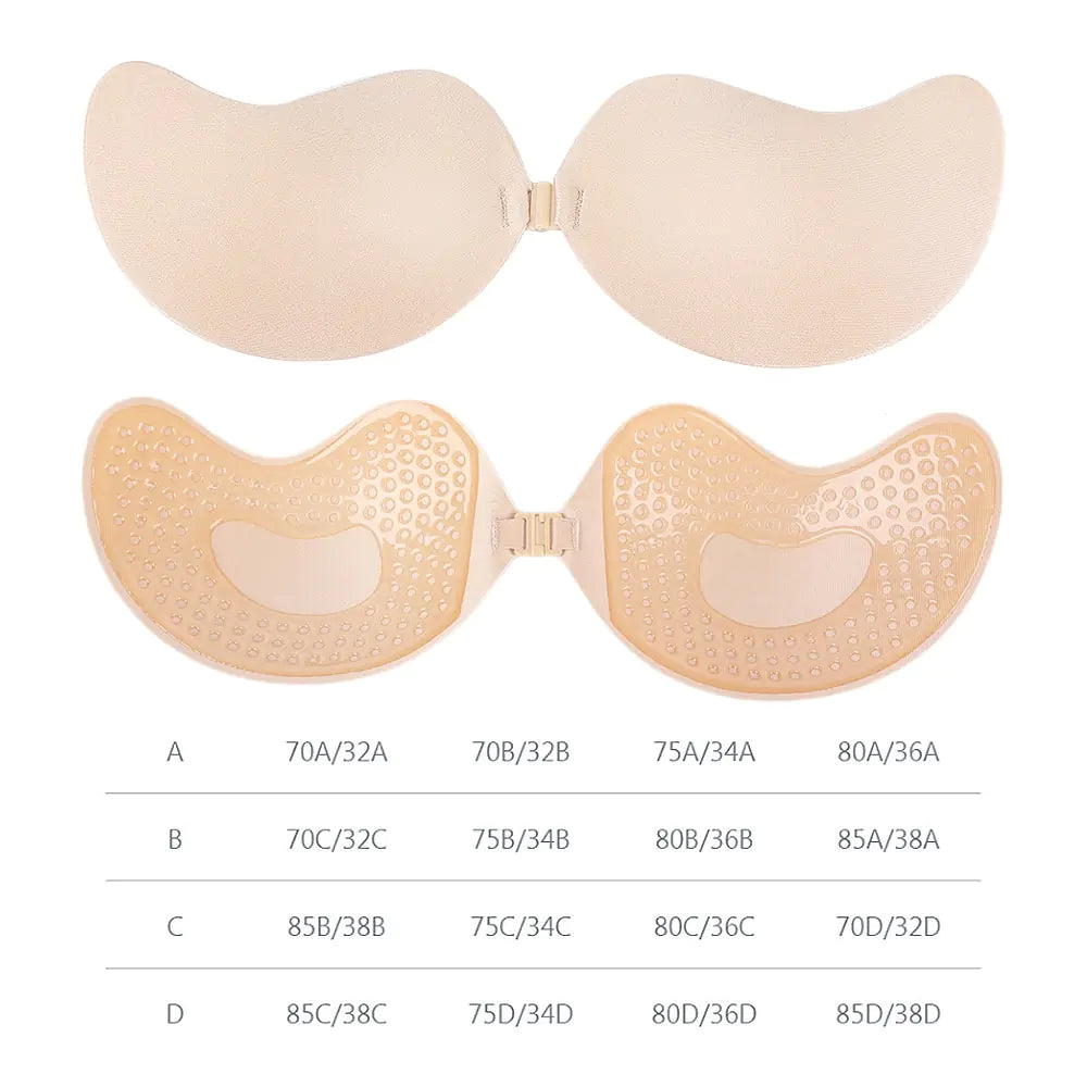 Women Push Up Bra Adhesive Pasty Strapless