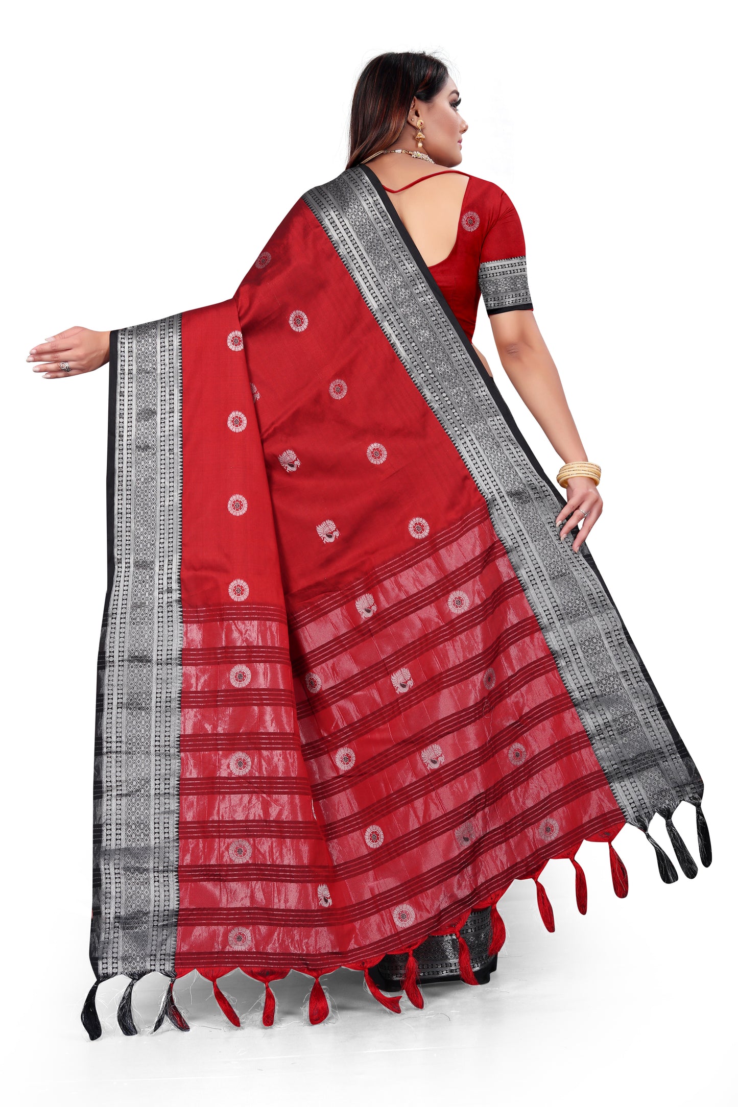 Beautiful Zari Woven Cotton Saree