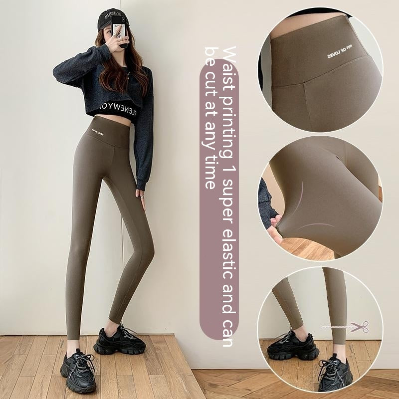 Cloud Feeling Thin Velvet Shark Pants Autumn And Winter Fleece-lined Thick Leggings