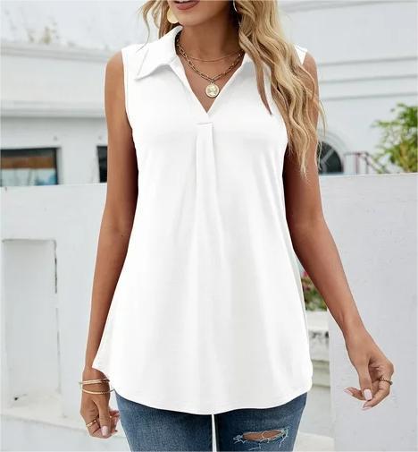 European And American Women's Solid Color Casual Vest