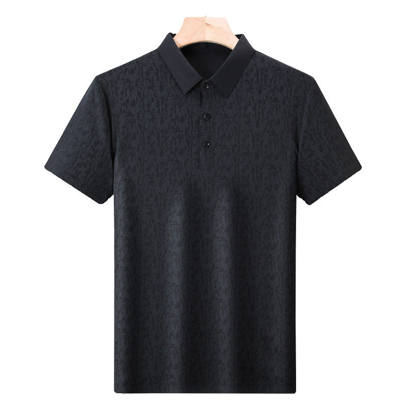 Men's Business Casual Short-sleeved T-shirt Breathable