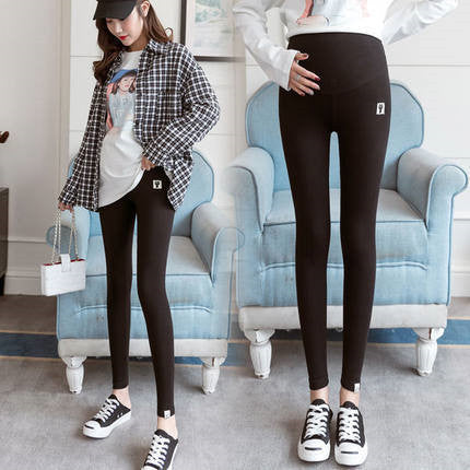 Maternity Leggings Fleece-lined Outer Wear